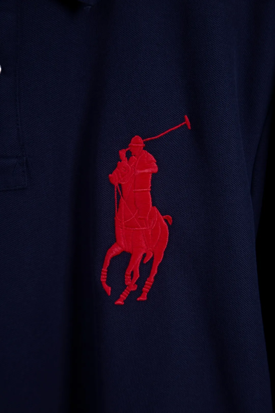 25101# Navy red label actual picture P200